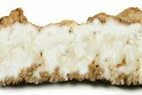 Polished White Plume Agate Slab - Nevada #371198-1